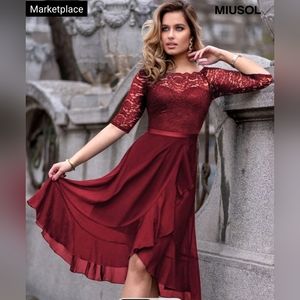 Miusol lace party dress. Size L